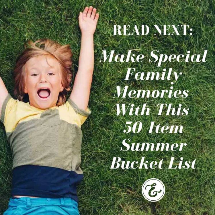 Make special family memories with this 50 item summer bucket list board